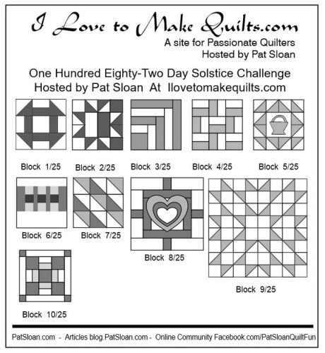 FREE The Coffee Shop Block 10 Solstice Sew Along with Pat – Pat Sloan ...